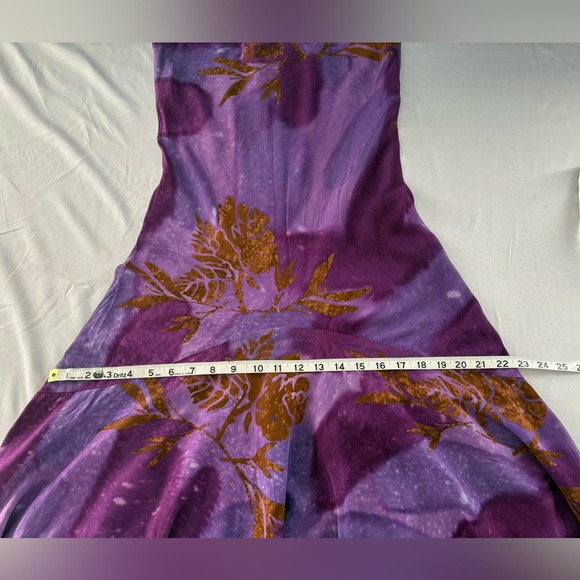 Purple Floral Maxi Dress - Picture 9 of 10